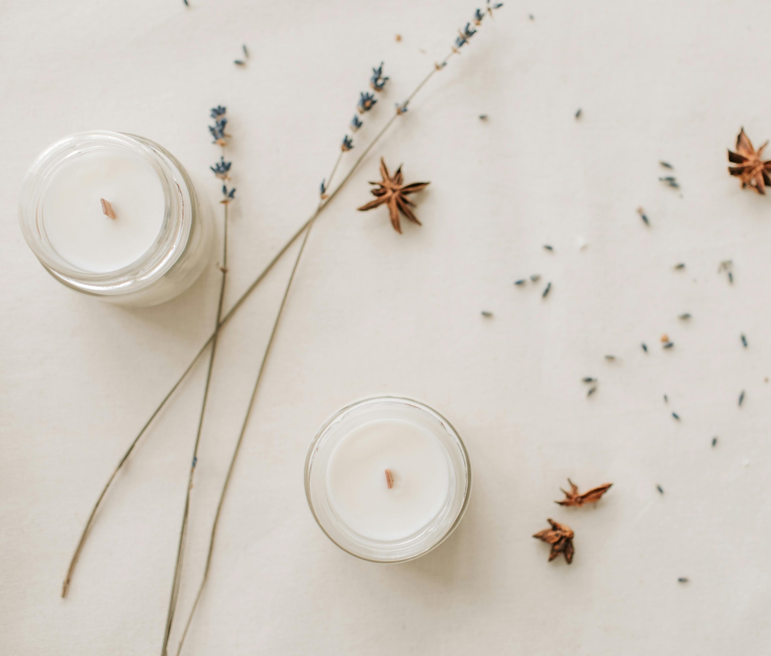 white candles